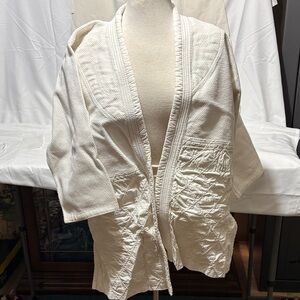 Women's white Textured Judo/Karate Ion Brand Kimono